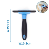 Nobleza hrebeň typu Furminátor na krátku srsť modrý L 13,5 x 10,5cm